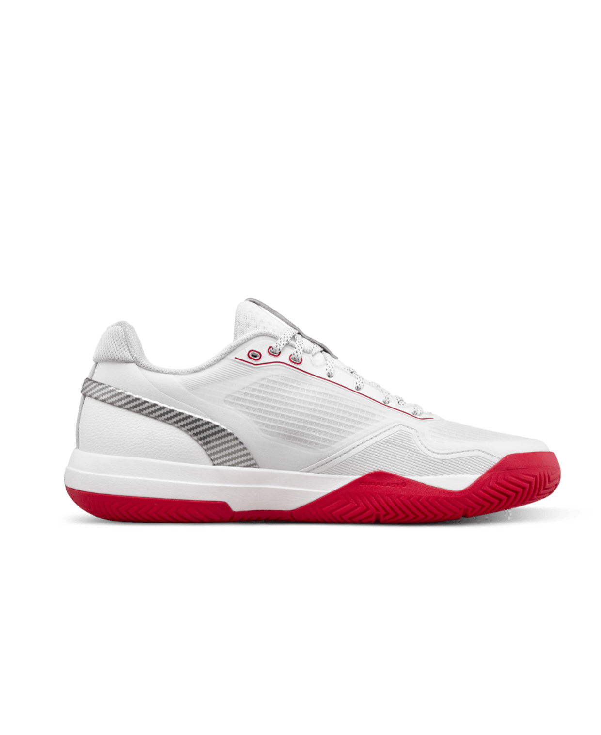 Wilson Rush Pro 5 Men's Tennis Shoes - Bright White/Wilson Red - Racquet Point