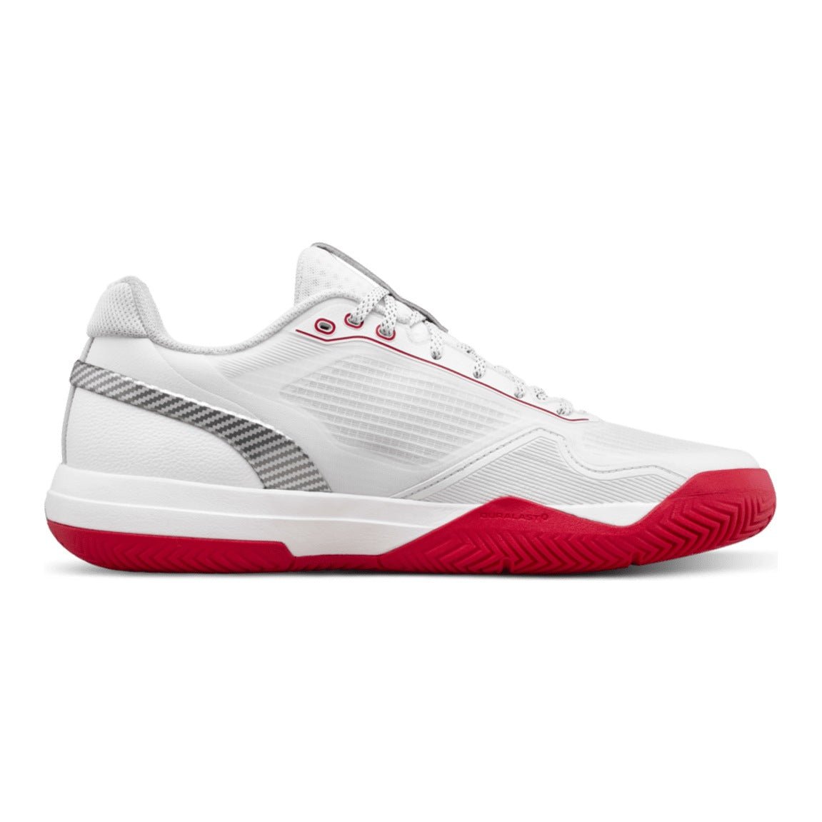 Wilson Rush Pro 5 Men's Tennis Shoes - Bright White/Wilson Red - Racquet Point