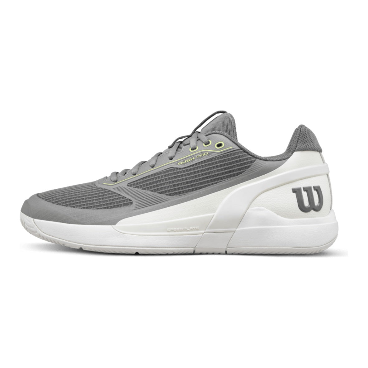 Wilson Rush Pro 5 Men's Tennis Shoes - Titanium/Snow White - Racquet Point