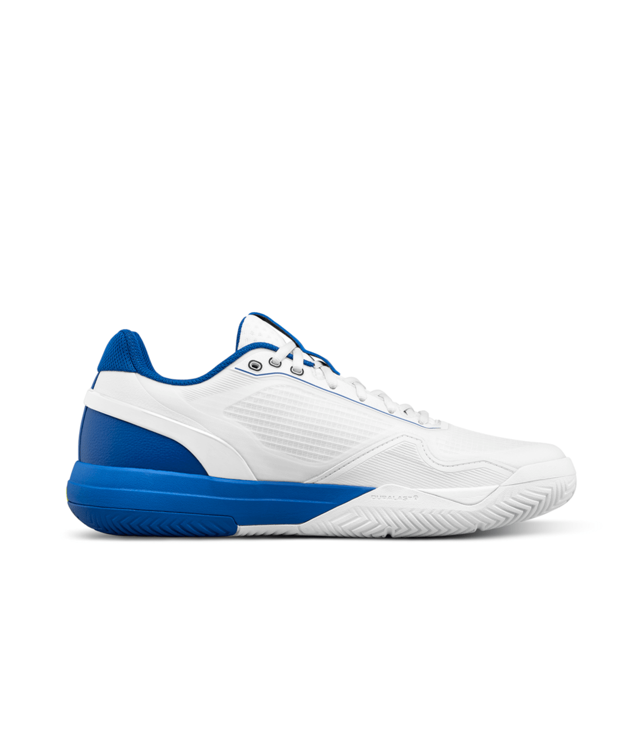 Wilson Rush Pro 5 Men's Tennis Shoes - White/Deja Vu Blue - Racquet Point