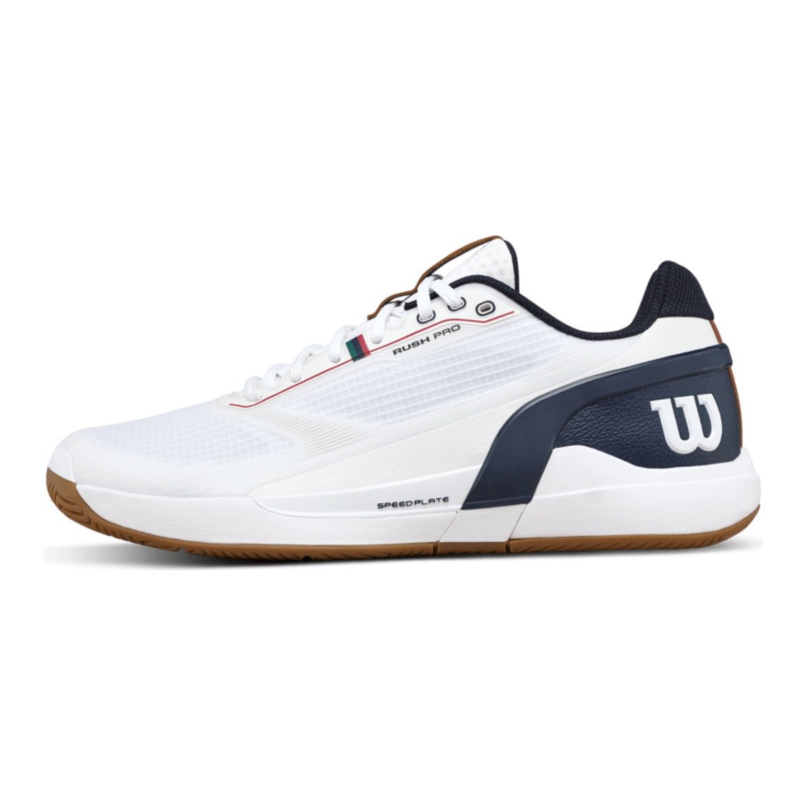 Wilson Rush Pro 5 Men's Tennis Shoes - White/Navy Blazer - Racquet Point