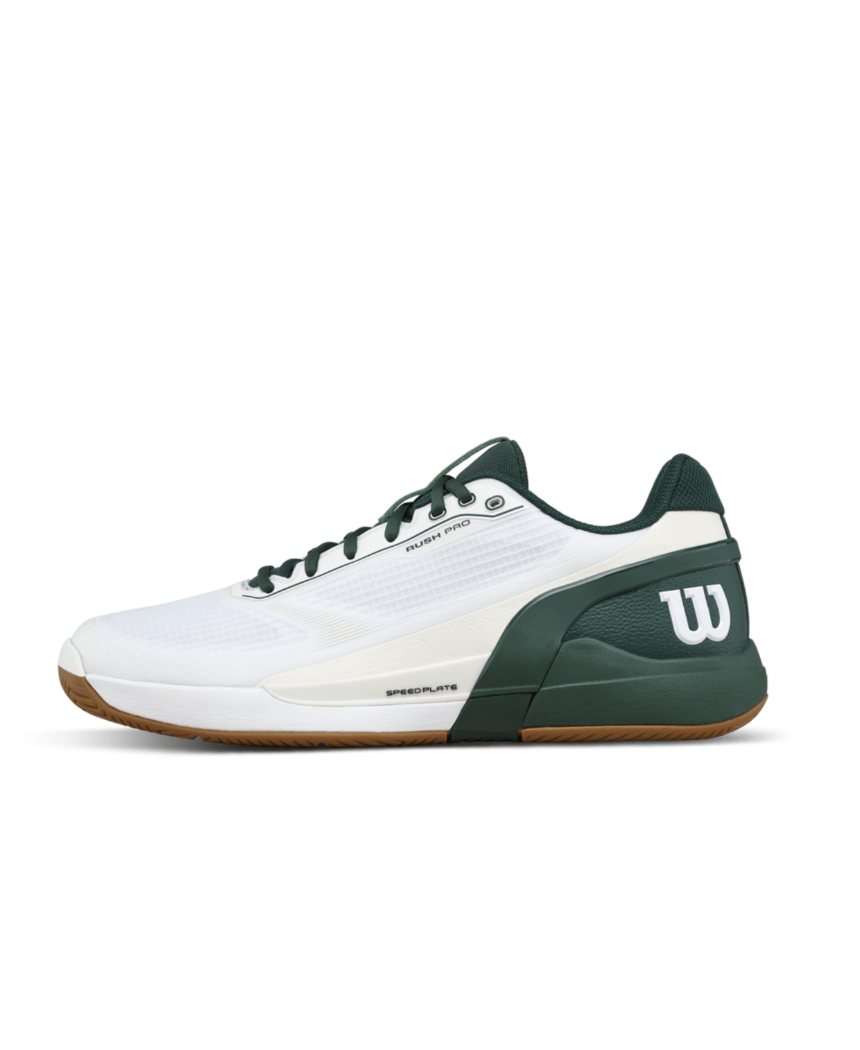 Wilson Rush Pro 5 Men's Tennis Shoes - White/Sycamore - Racquet Point