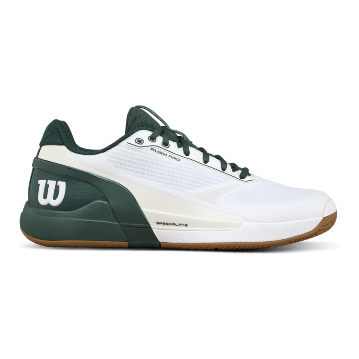 Wilson Rush Pro 5 Men's Tennis Shoes - White/Sycamore - Racquet Point