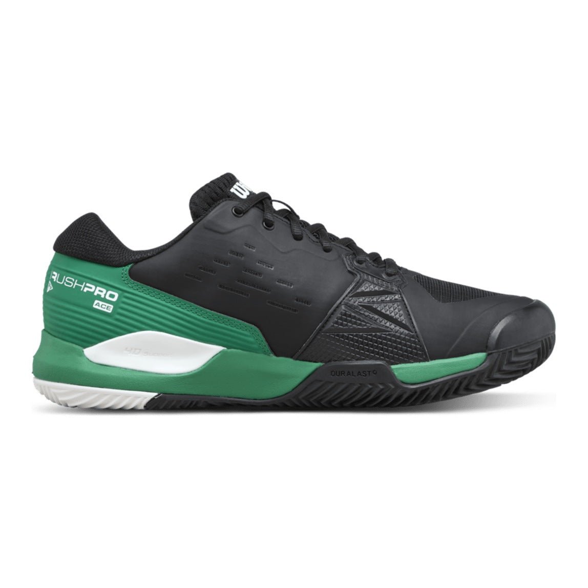 Wilson Rush Pro Ace Clay Men's Tennis Shoes - Black/Bosphorus - Racquet Point