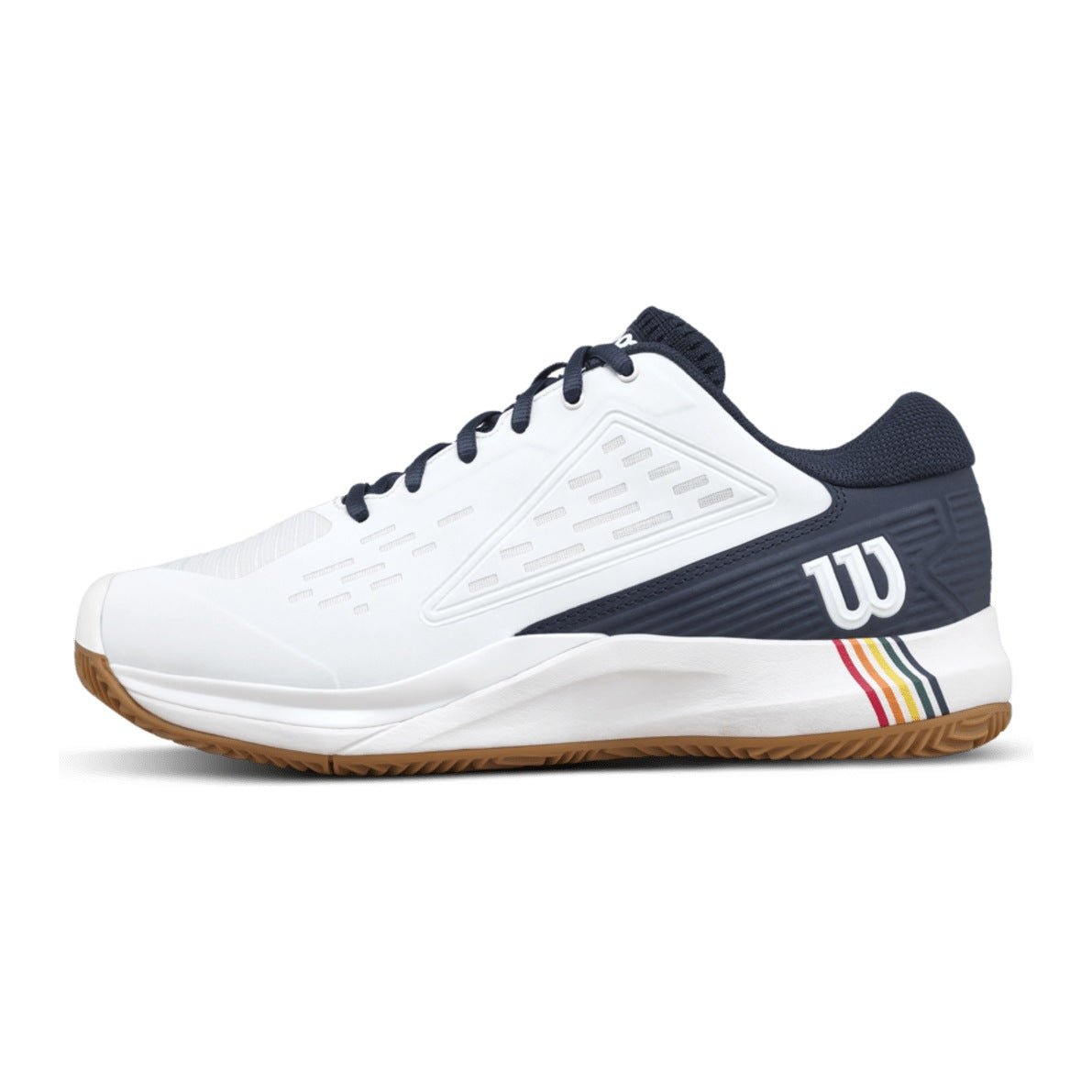 Wilson Rush Pro Ace Clay Roland-Garros Men's Tennis Shoes - White/Navy Blazer - Racquet Point