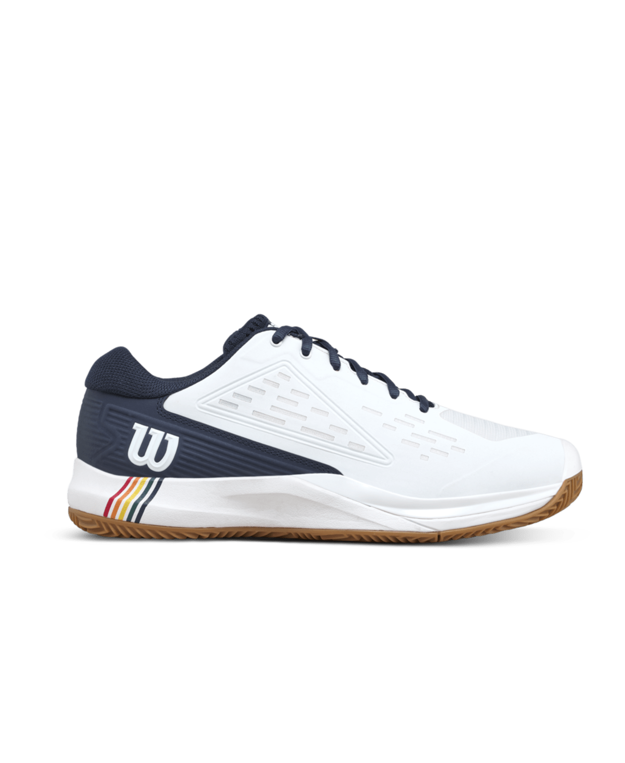 Wilson Rush Pro Ace Clay Roland-Garros Men's Tennis Shoes - White/Navy Blazer - Racquet Point