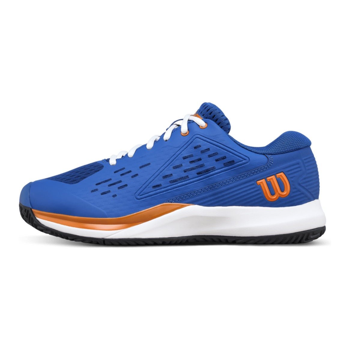 Wilson Rush Pro Ace Junior Tennis Shoes - Deja Vu Blue/Orange Tiger - Racquet Point