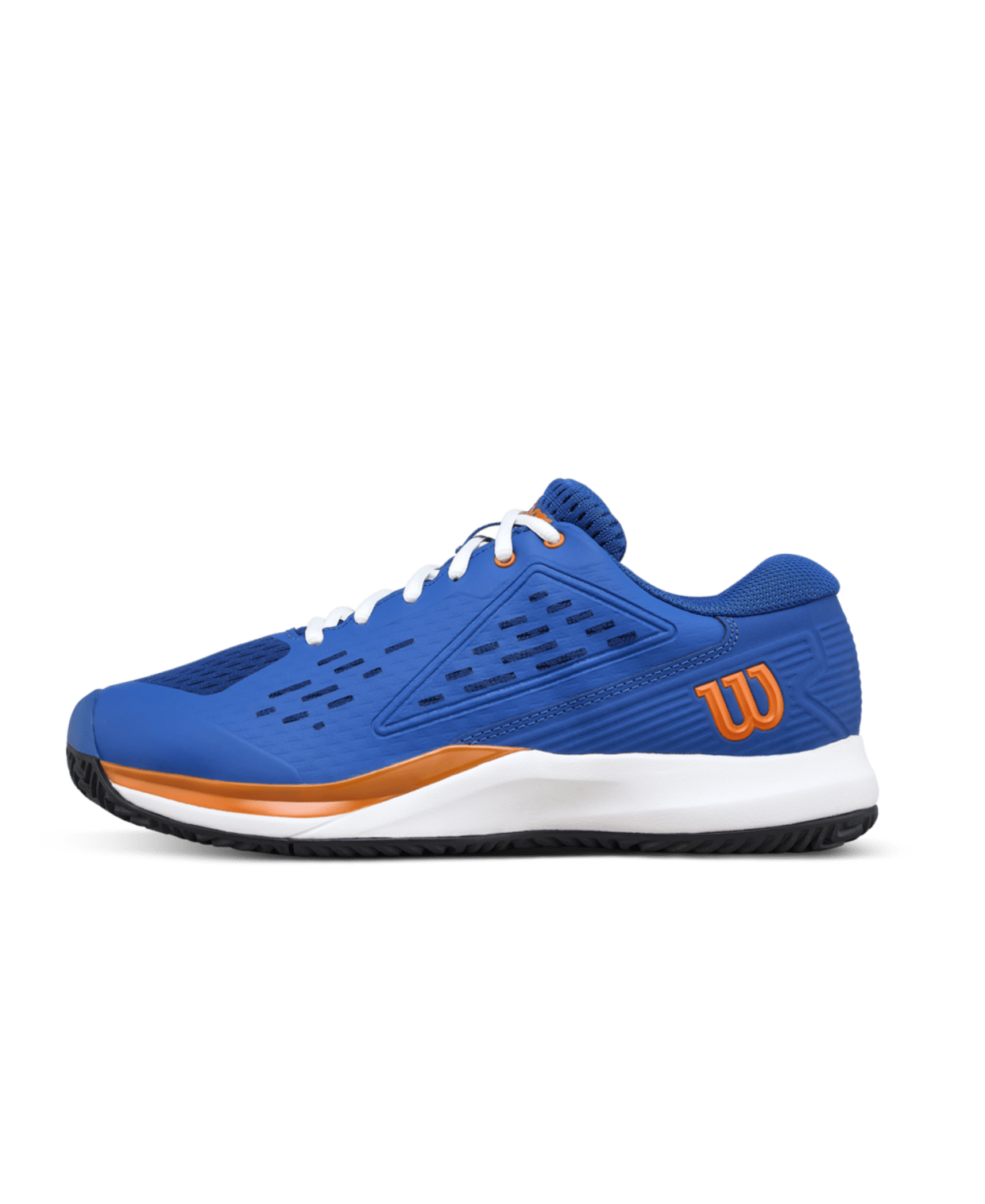 Wilson Rush Pro Ace Junior Tennis Shoes - Deja Vu Blue/Orange Tiger - Racquet Point