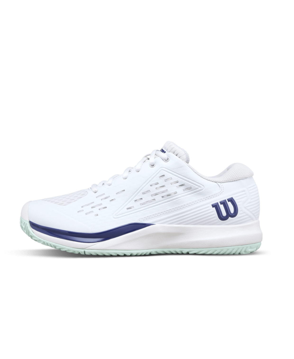 Wilson Rush Pro Ace Junior Tennis Shoes - White/Bay - Racquet Point