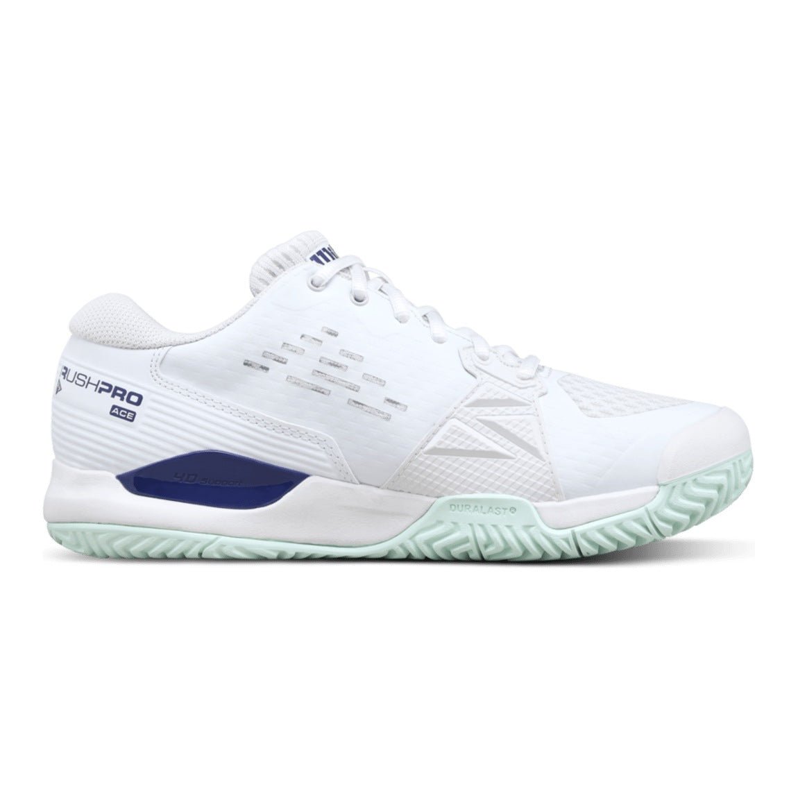 Wilson Rush Pro Ace Junior Tennis Shoes - White/Bay - Racquet Point