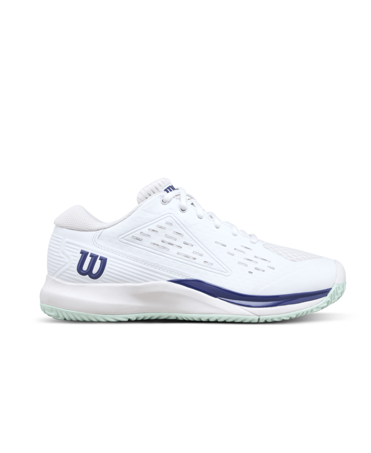 Wilson Rush Pro Ace Junior Tennis Shoes - White/Bay - Racquet Point
