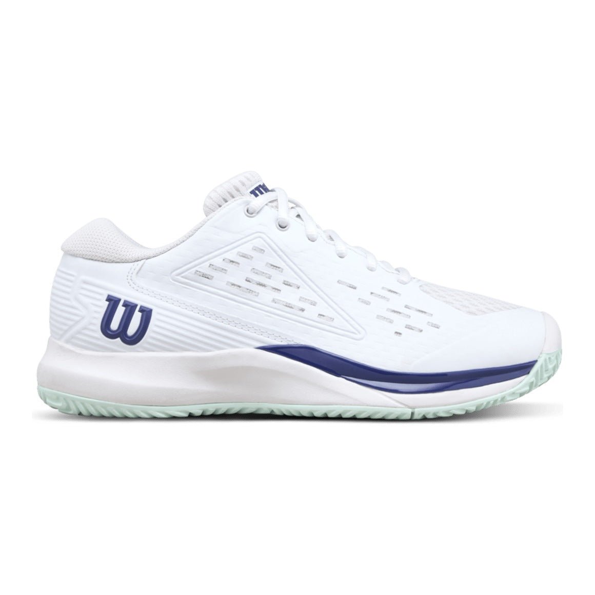 Wilson Rush Pro Ace Junior Tennis Shoes - White/Bay - Racquet Point