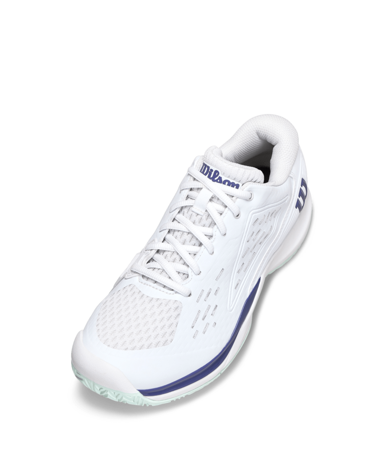 Wilson Rush Pro Ace Junior Tennis Shoes - White/Bay - Racquet Point
