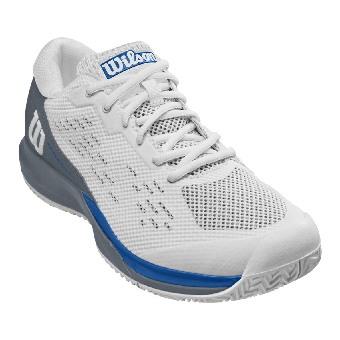 Wilson Rush Pro Ace Pickler Men's Pickleball Shoes - White/Stormy Weather - Racquet Point