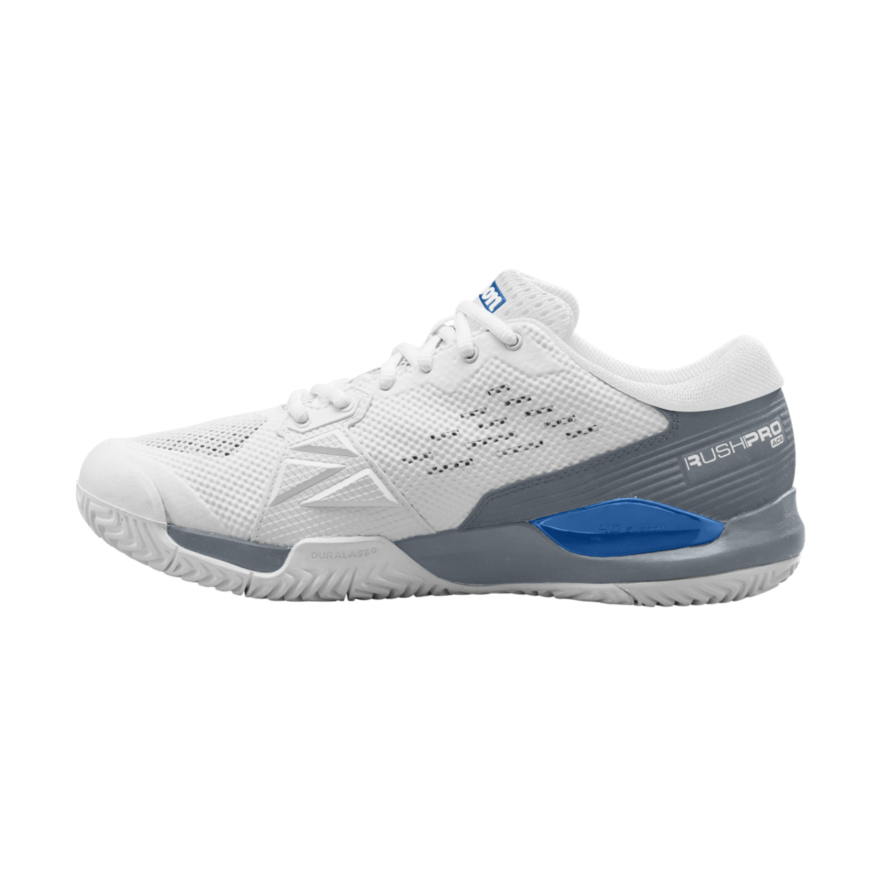Wilson Rush Pro Ace Pickler Men's Pickleball Shoes - White/Stormy Weather - Racquet Point
