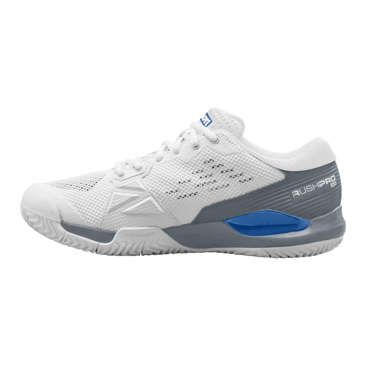 Wilson Rush Pro Ace Pickler Men's Pickleball Shoes - White/Stormy Weather - Racquet Point