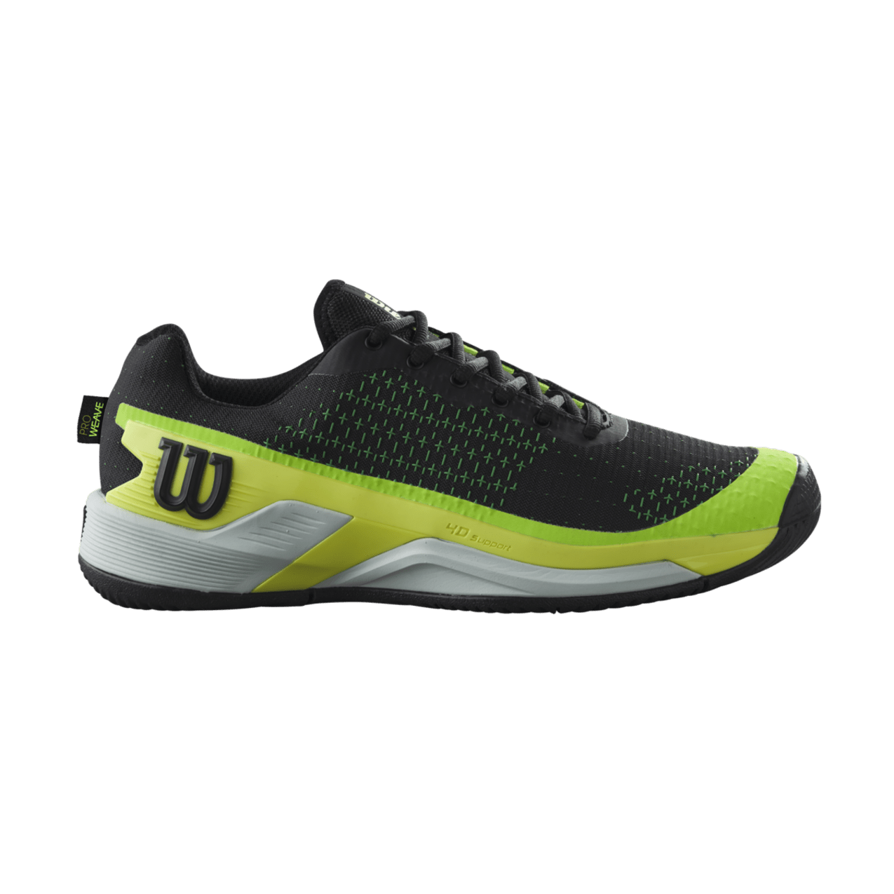 Wilson Rush Pro Extra Duty Men's Tennis Shoes - Black/Safety Yellow - Racquet Point