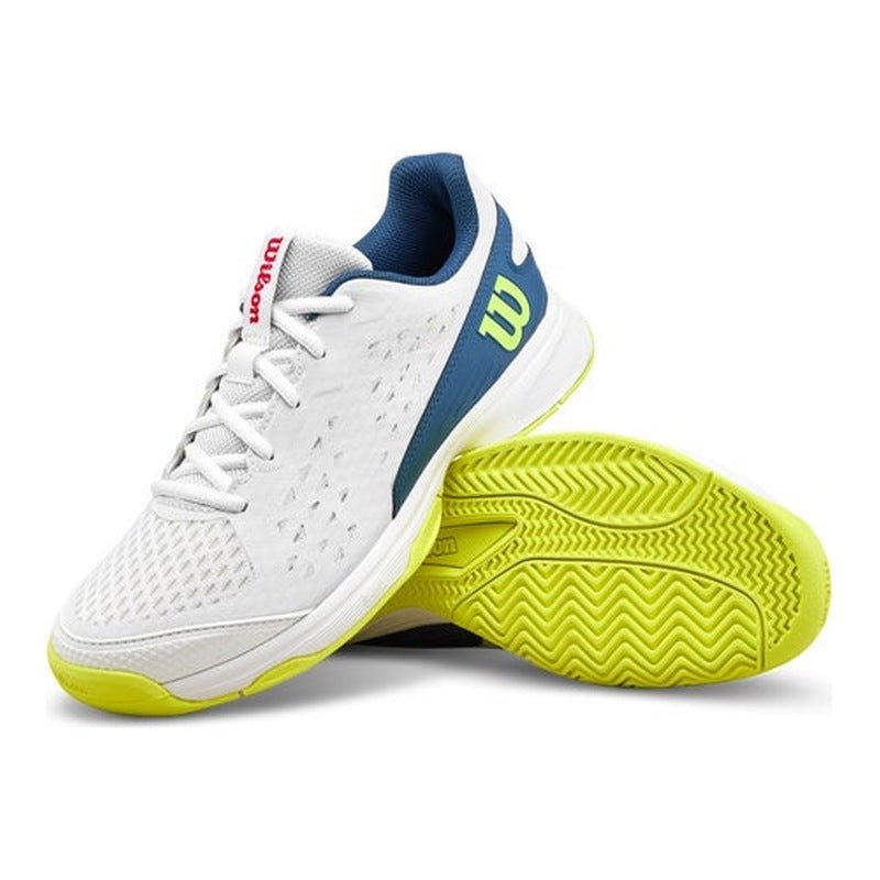 Wilson Rush Pro Junior L Tennis Shoes - Snow White - Racquet Point