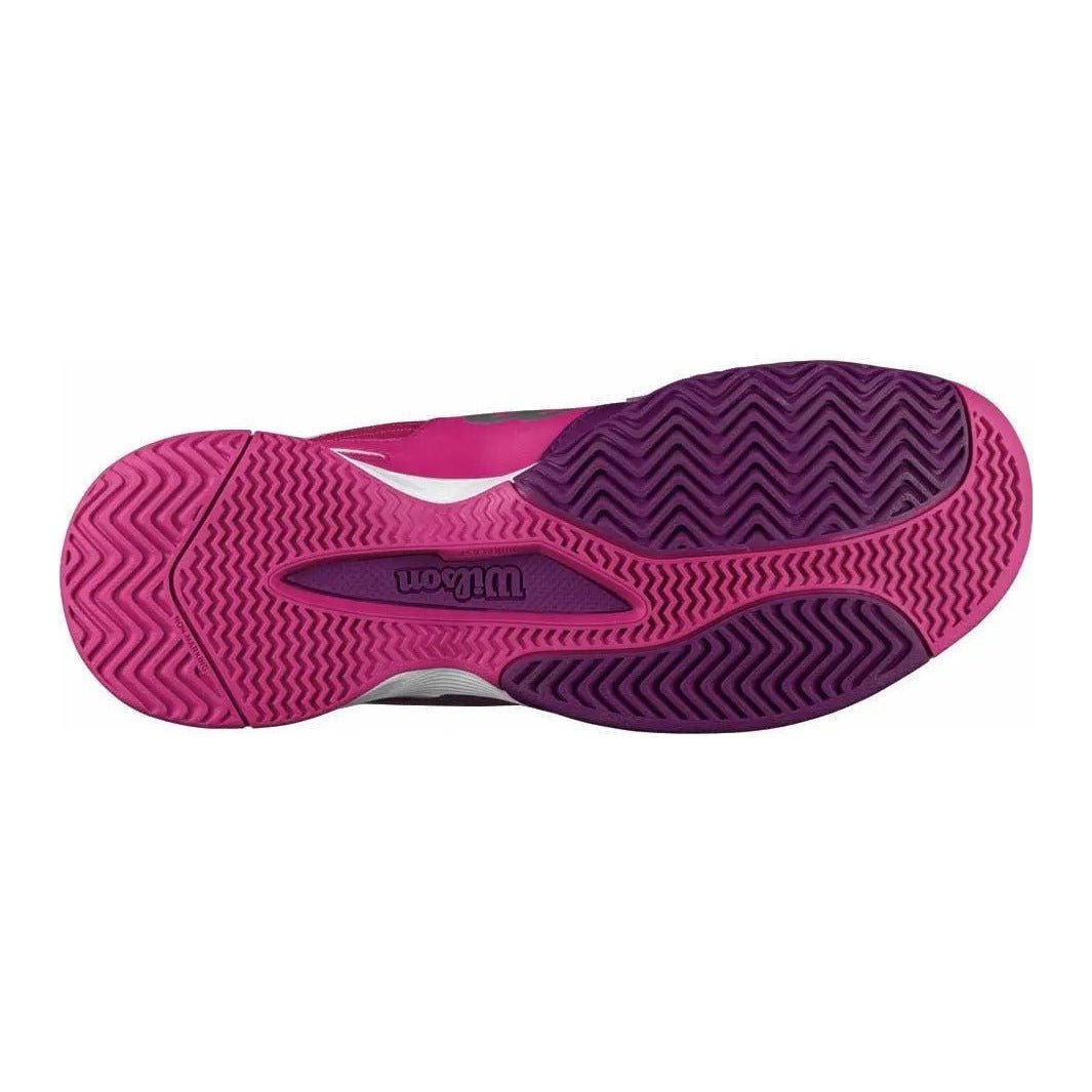 Wilson Rush Pro Junior Tennis Shoes - Pink/Purple/Clementine - Racquet Point