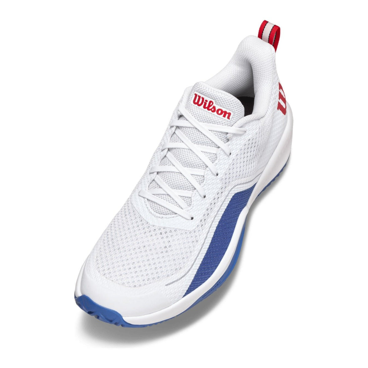 Wilson Rush Pro Lite Men's Tennis Shoes - White/Deja Vu Blue - Racquet Point
