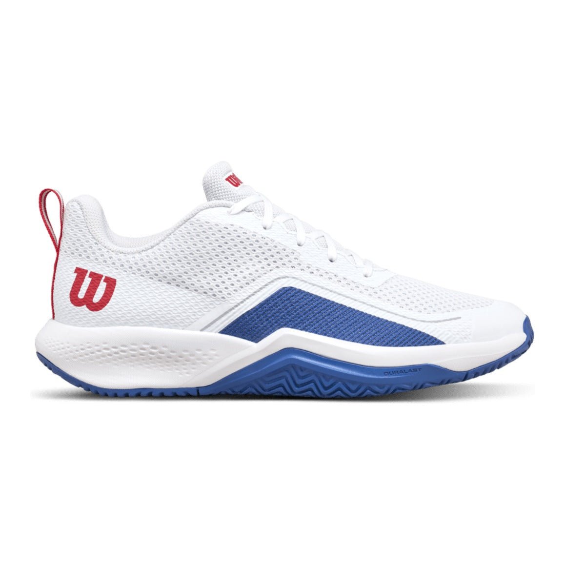 Wilson Rush Pro Lite Men's Tennis Shoes - White/Deja Vu Blue - Racquet Point