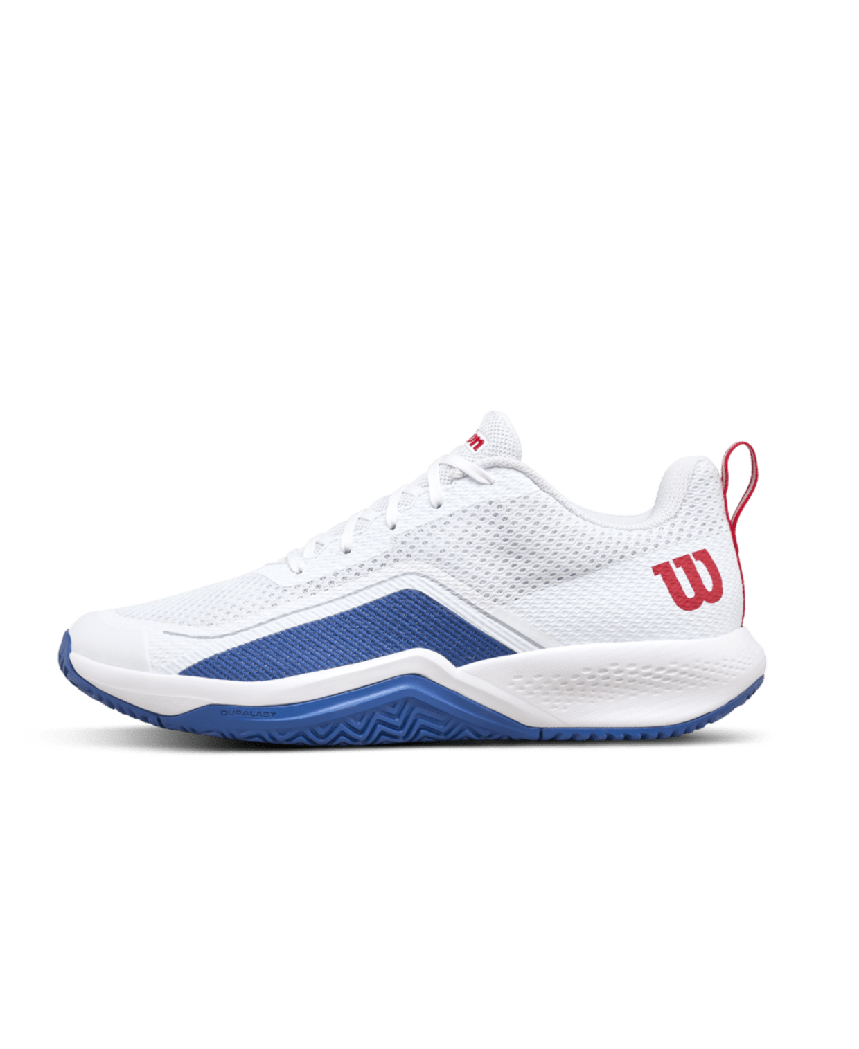 Wilson Rush Pro Lite Men's Tennis Shoes - White/Deja Vu Blue - Racquet Point