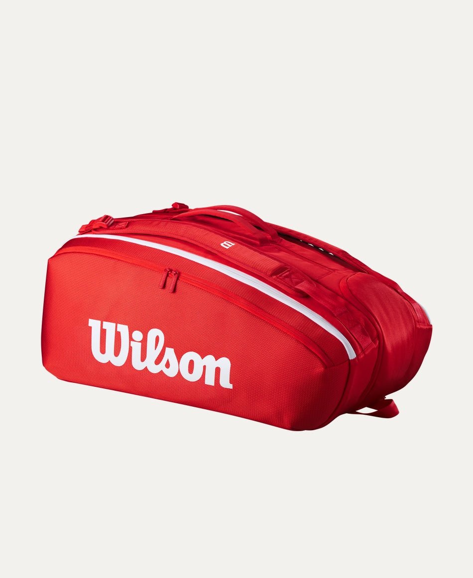 Wilson Super Tour 15 Pack Tennis Bag - Red (2025) - Racquet Point