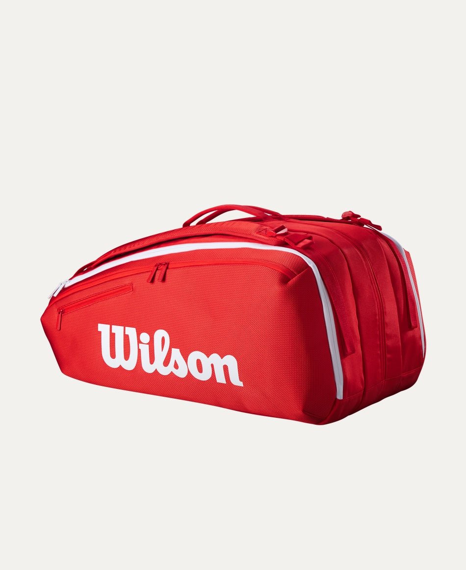 Wilson Super Tour 15 Pack Tennis Bag - Red (2025) - Racquet Point