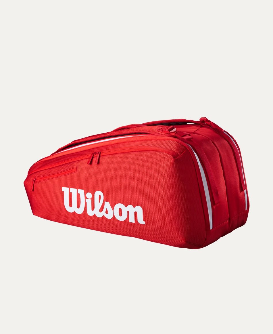 Wilson Super Tour 9 Pack Tennis Bag - Red (2025) - Racquet Point