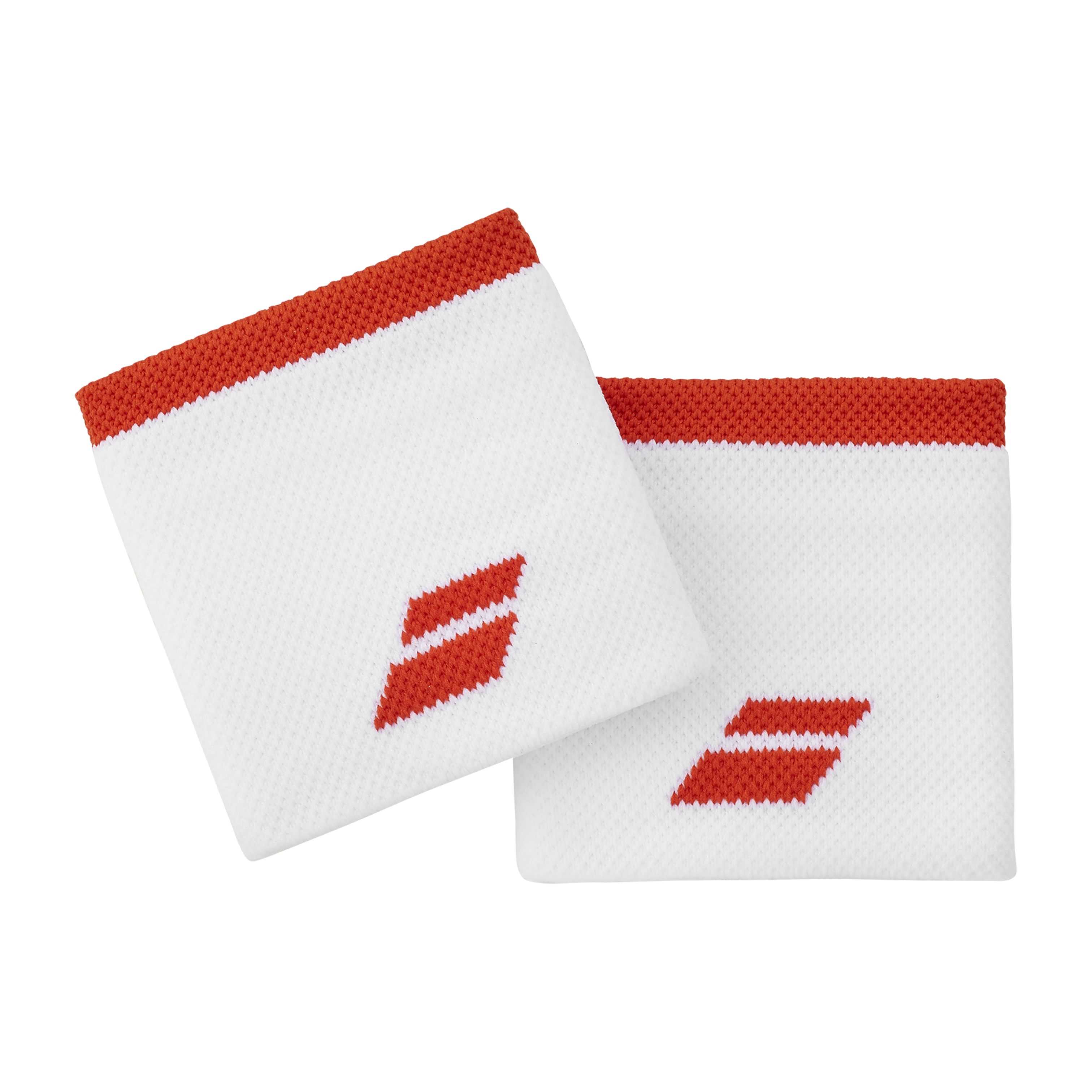 Babolat Logo Singlewide Wristbands White/red Racquet Point