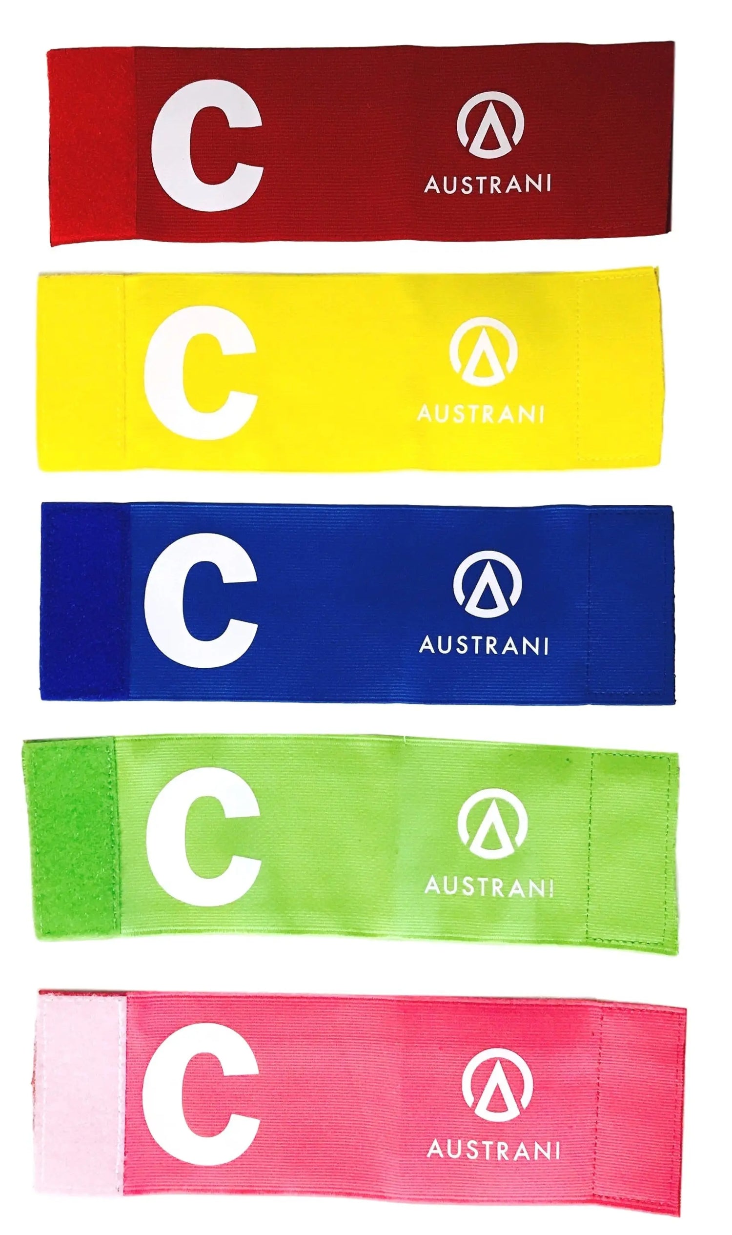 Austrani Football Soccer, Tennis, Sports Captain Elastic Armband for Youth Players, Pack of 5 Racquet Point