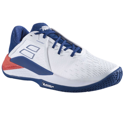 Babolat Propulse Fury 3 AC Men's Tennis Shoes - White/Blue/Red Racquet Point