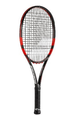 Babolat Pure Strike Jr 26 Tennis Racquet - Grey/Flourescent Red Racquet Point