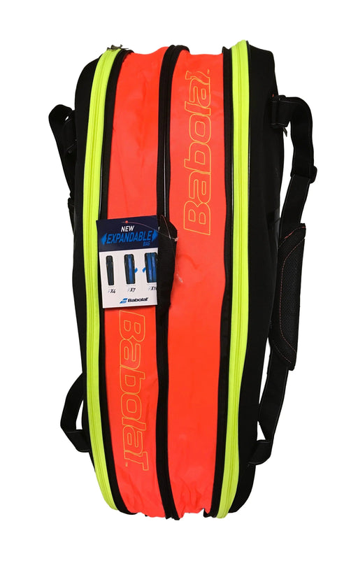 Babolat Team Line Expandable 6 Pack Tennis Bag - Black/Fluo Racquet Point