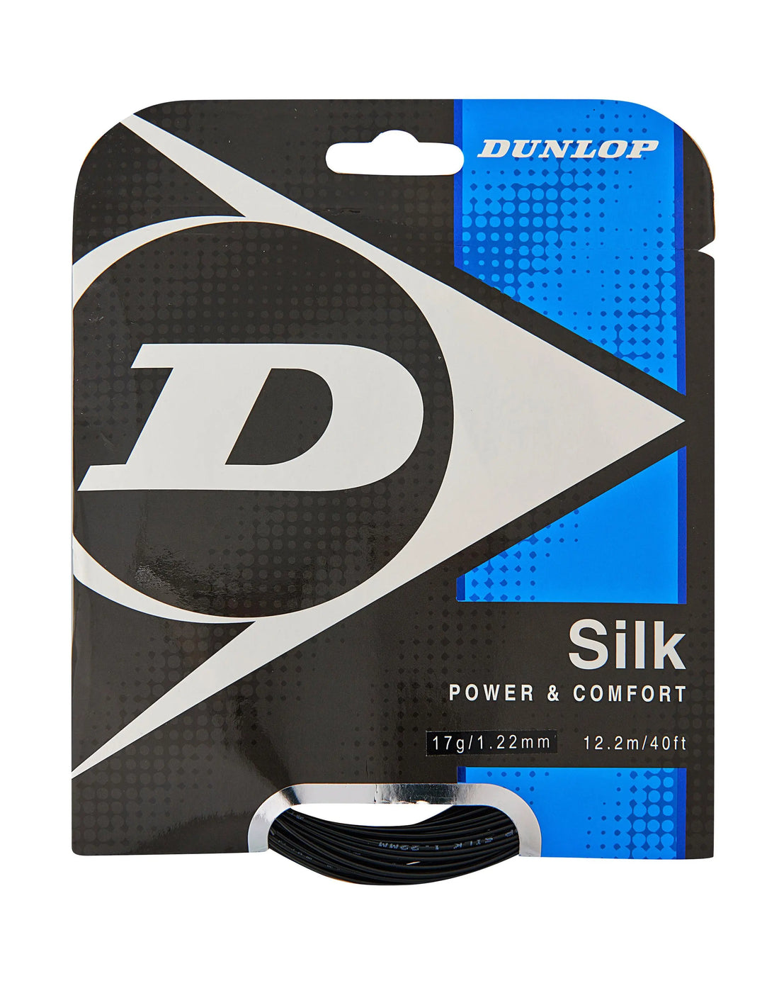 Dunlop Silk 17 Tennis String Set - Black Racquet Point
