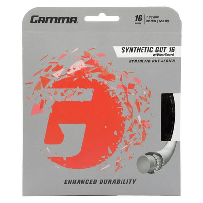 Gamma Synthetic Gut w/ Wearguard 16 String Racquet Point