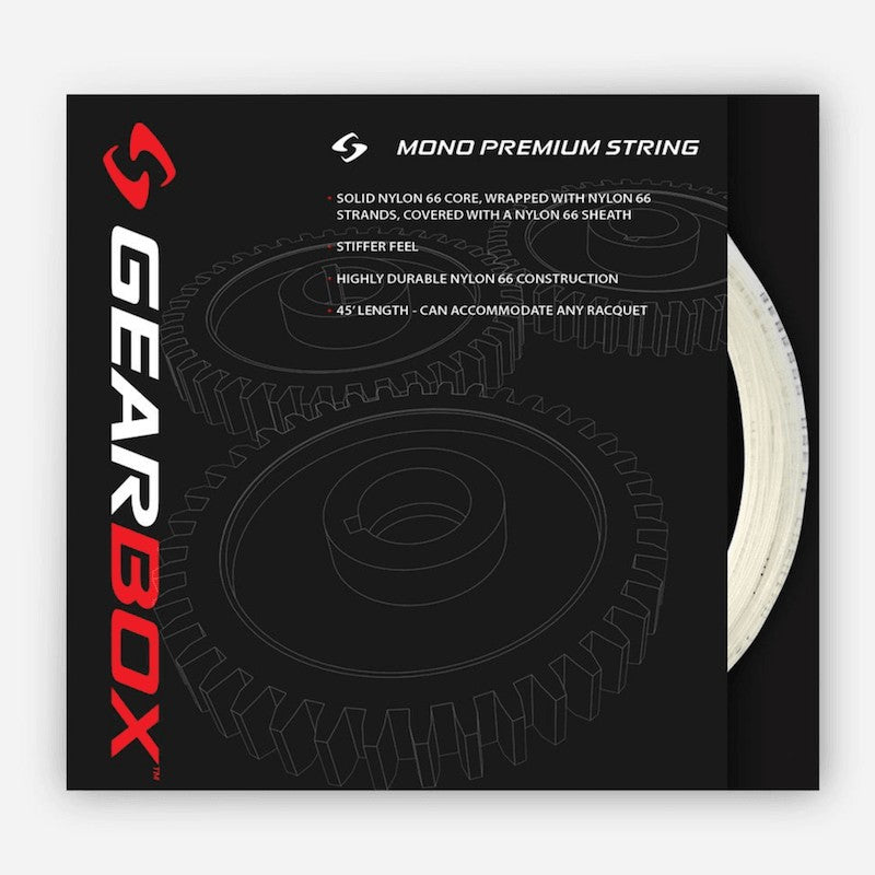 Gearbox Mono Premium Racquetball String 45 Feet - Clear Racquet Point