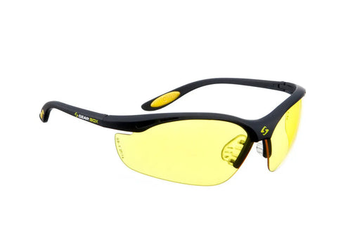 Gearbox Vision Amber Lens Eyewear - Black Frame Racquet Point