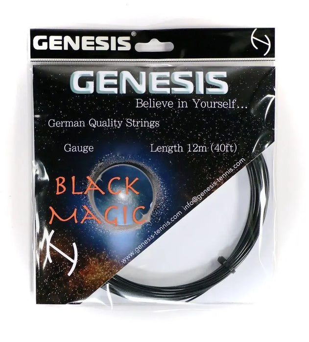 Genesis Black Magic 17 Tennis String Set - Black Racquet Point