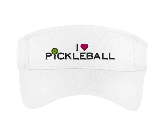 I Love Pickleball Women's Visor Racquet Point