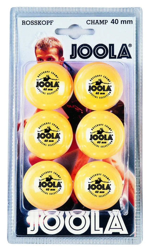 JOOLA ROSSI CHAMP 40mm Table Tennis Balls, 6-Count Racquet Point