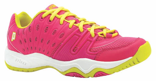 Prince T22 Pink/Yellow Junior Tennis Shoes Racquet Point