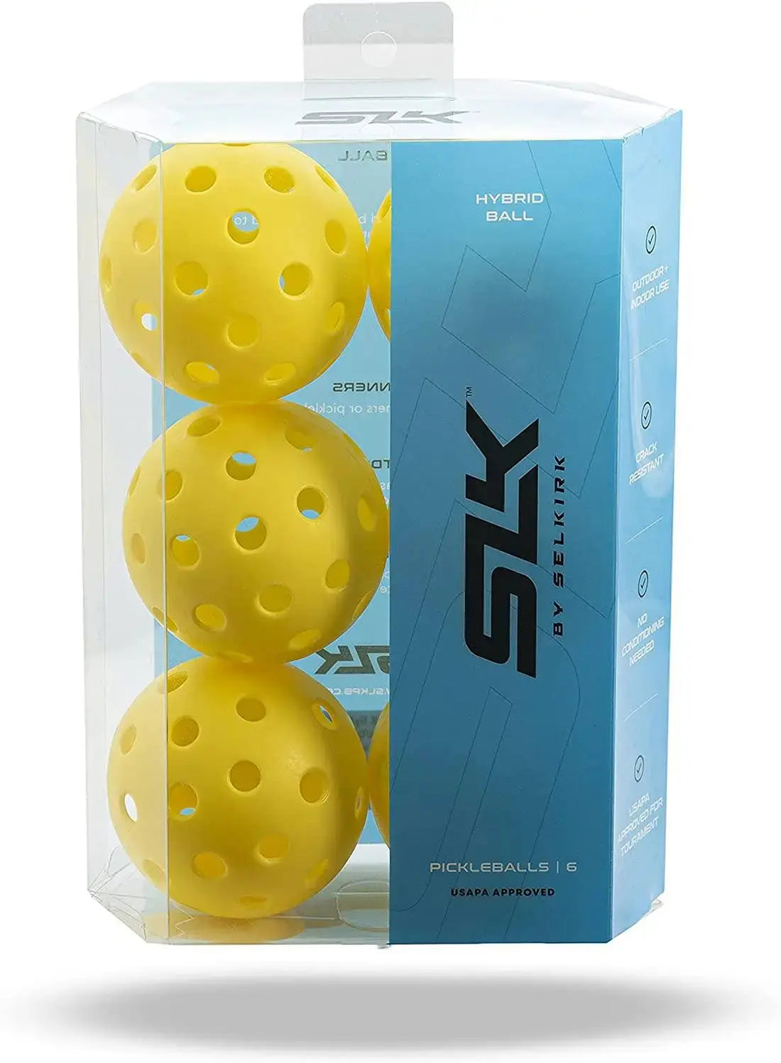 Selkirk Pickleballs SLK Hybrid Indoor and Outdoor - 6 balls Racquet Point