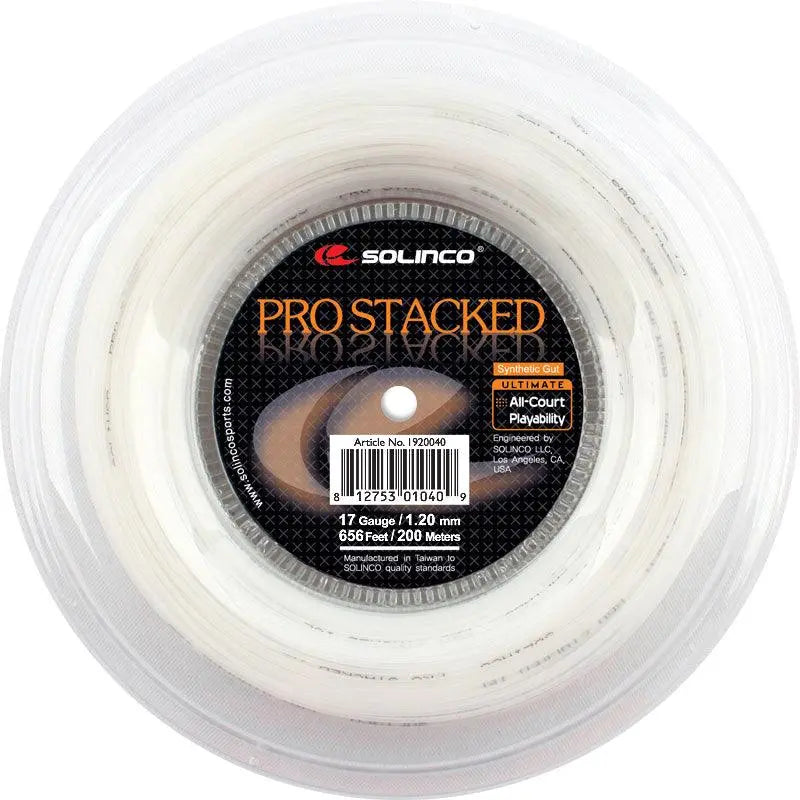 Solinco Pro Stacked Synthetic Gut 17 Tennis String Reel - 656&