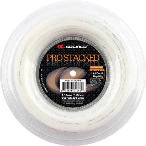 Solinco Pro Stacked Synthetic Gut 17 Tennis String Reel - 656' Racquet Point