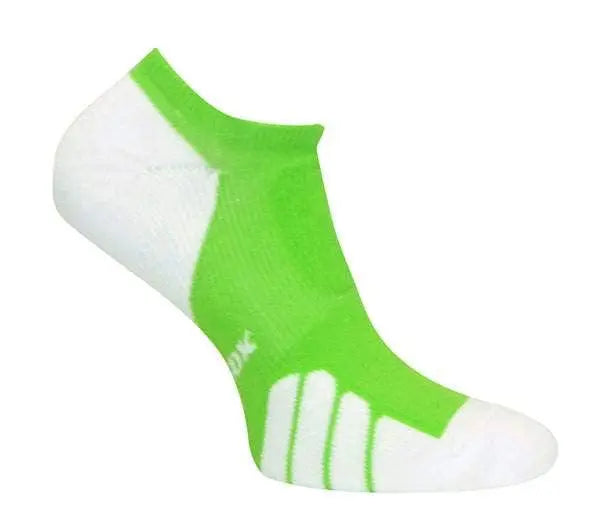 Vitalsox Silver Ghost No Show Socks Lime/white - 1 Pair Racquet Point