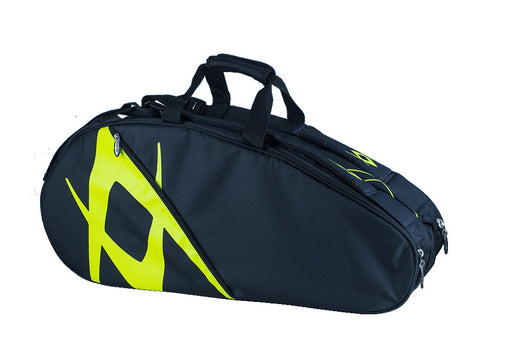 Volkl Team Combi Tennis 6 pack Bag- Black/Neon Yellow Racquet Point