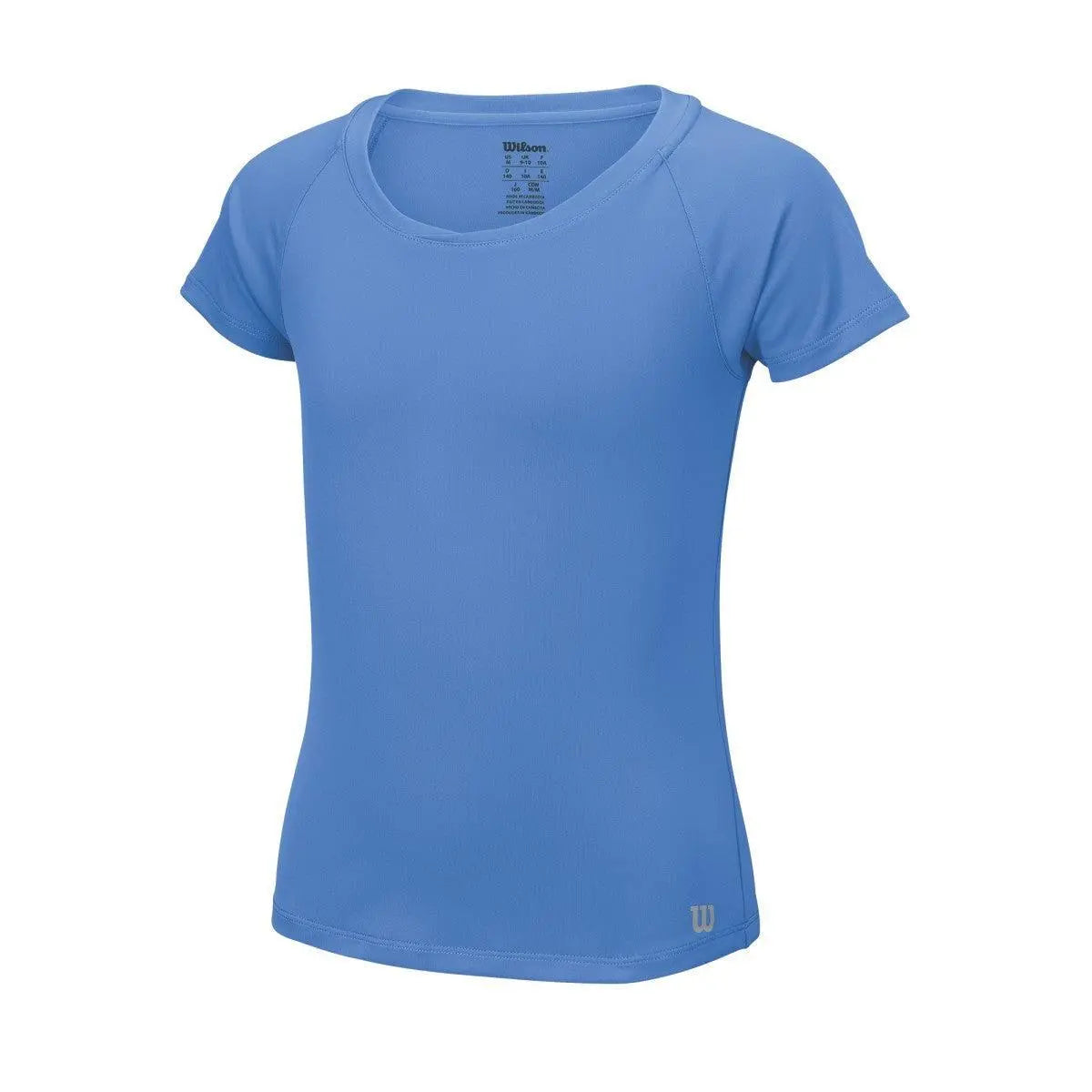 Wilson Girl's Core Cap Sleeve Tennis Shirt - Blue Regatta - Racquet Point