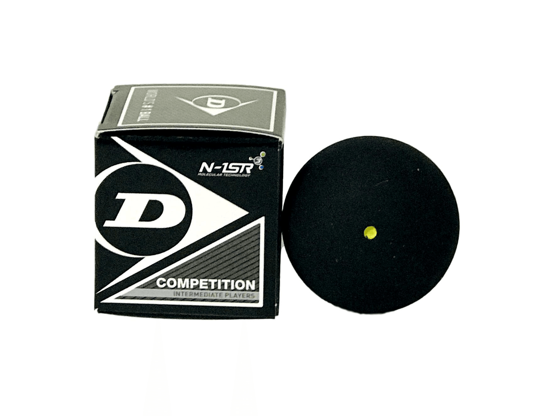 Dunlop Competition Squash Ball - Yellow Dot Racquet Point