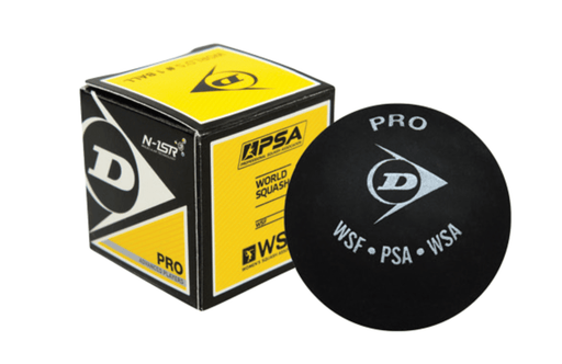 Dunlop Pro Squash Ball - Double Yellow Dot Racquet Point